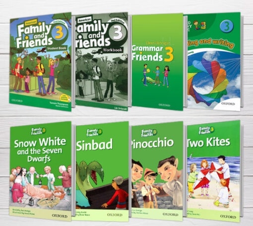 پکیج دوره کامل امریکن فمیلی اند فرندز ویرایش دوم American Family and Friends 3 2nd رحلی