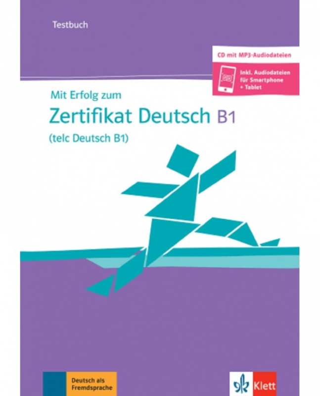 کتاب آزمون آلمانی میت ارفولگ زوم زرتیفیکات Mit Erfolg zum Zertifikat Deutsch B1 telc Deutsch B1 Testbuch