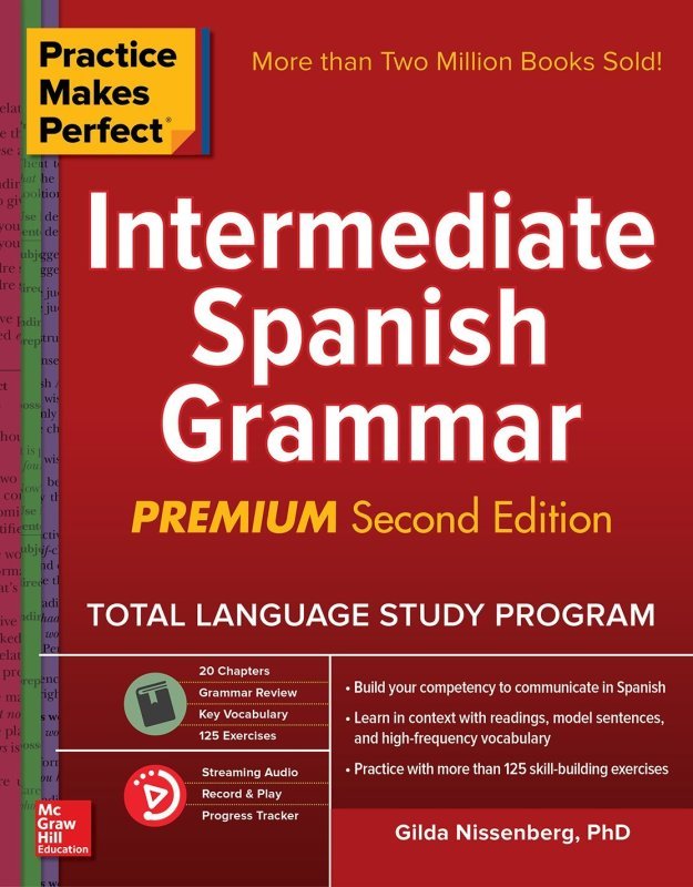 کتاب زبان اسپانیایی اینترمدیت اسپنیش گرامر  Practice Makes Perfect Intermediate Spanish Grammar