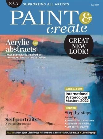 کتاب مجله انگلیسی پینت اند کرییت  Paint & Create - July 2022