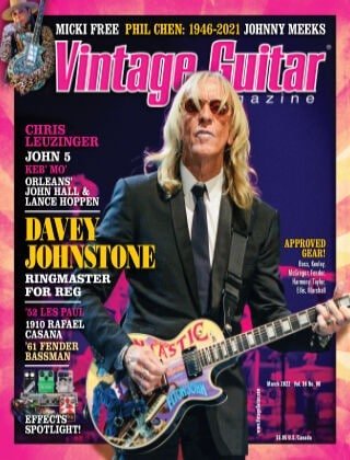 کتاب مجله انگلیسی وینتیج گیتار مگزین  Vintage Guitar Magazine - Vol. 36 No. 06, March 2022