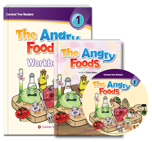 کتاب انگری فودز  The Angry Foods- Level 1