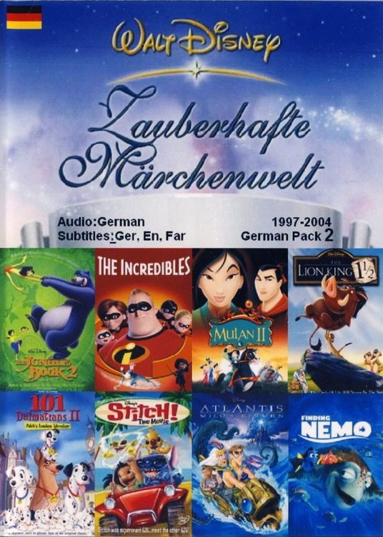 پک کارتون زبان آلمانی والت دیزنی Walt Disney German Pack 2