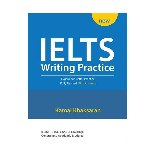 کتاب ایلتس رایتینگ سمپلز IELTS Writing Practice اثر کمال خاکساران (آبی)