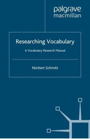 کتاب ریسرچینگ وکبیولری Researching Vocabulary A Vocabulary Research Manual