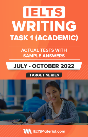 کتاب آیلتس رایتینگ آکادمیک اکچوال تست جولای تا اکتبر IELTS Writing Task 1 (Academic) Actual Test (July – October 2022)
