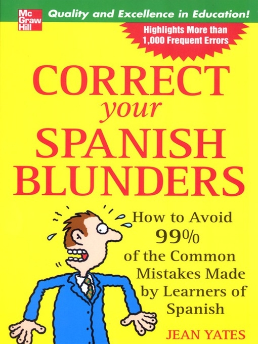 کتاب اسپانیایی کارکت یور اسپنیش بلاندرز correct your spanish blunders