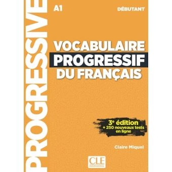 کتاب فرانسه وکب پروگرسیو دو فرانس دبوتانت  Vocabulaire Progressif Du Francais A1 - Debutant - 3rd +Corriges