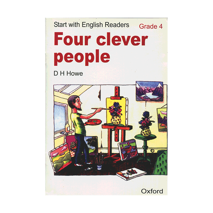 کتاب داستان انگلیسی چهار انسان باهوش  Start with English Readers. Grade 4: Four Clever People