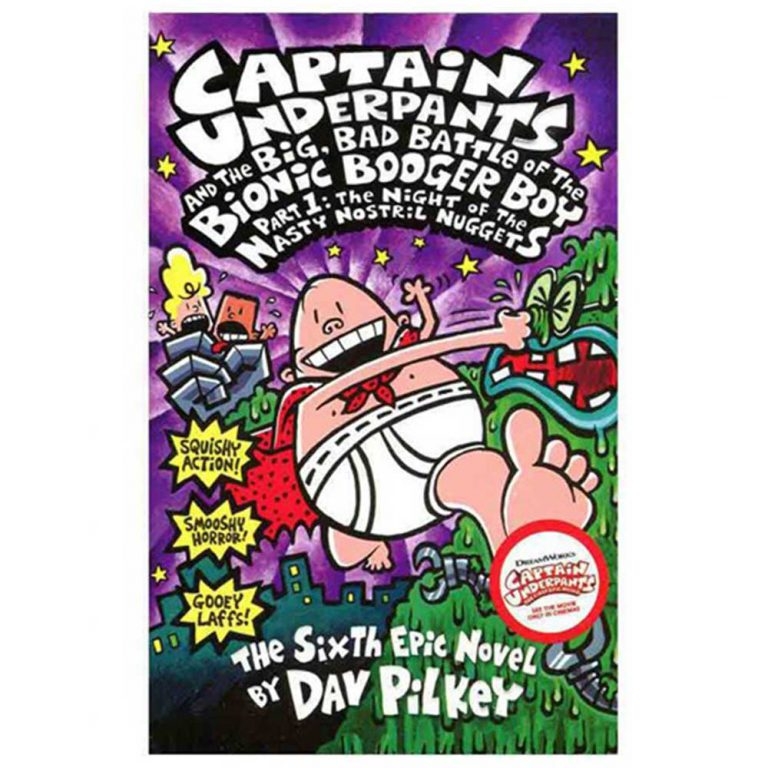 کتاب داستان انگلیسی کاپیتان زیرشلواری  Captain Underpants and the Big, Bad Battle of the Bionic Booger Boy, Part 1: The Night of