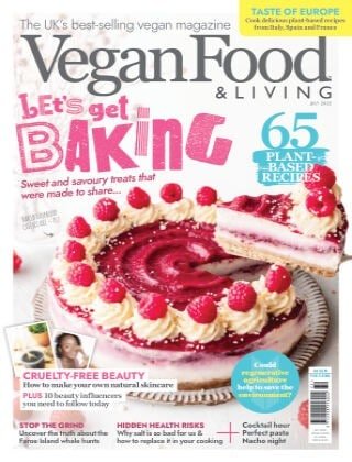 کتاب مجله انگلیسی وگن فود اند لیوینگ Vegan Food & Living - July 2022