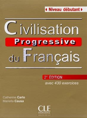 کتاب زبان فرانسه سیویلایزیشن پروگرسیو civilisation progressive du francais 2edition niveau debutant رنگی
