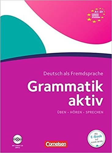 کتاب دستور زبان آلمانی گرمتیک اکتیو Grammatik aktiv A1 B1 وزیری رنگی