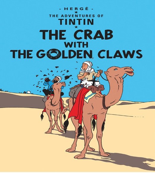 کتاب داستان خرچنگ تن تن با پنجه های طلایی Tintin Crab with Golden Claws