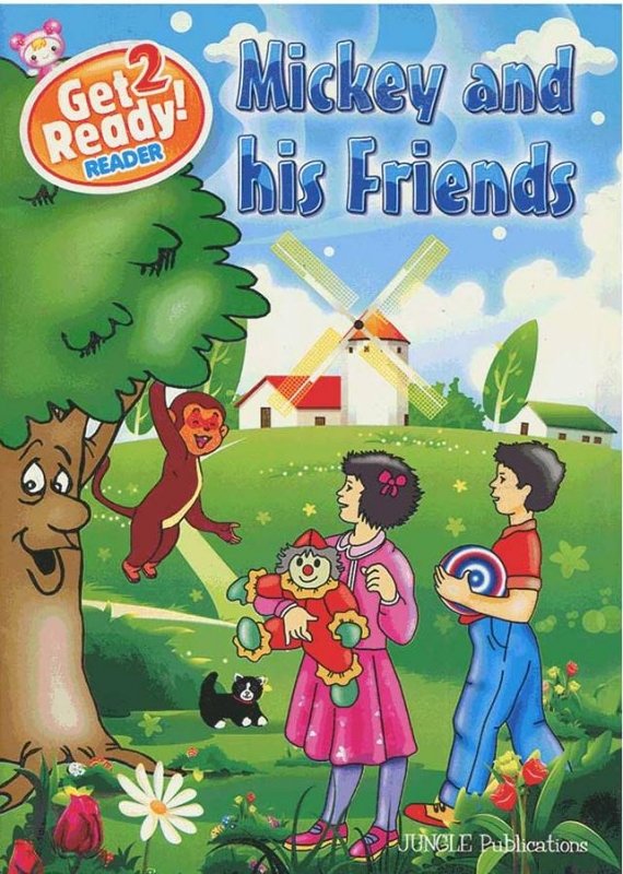 کتاب زبان گت ردی ریدرز  Get Ready Readers 2 Mickey and his Friends