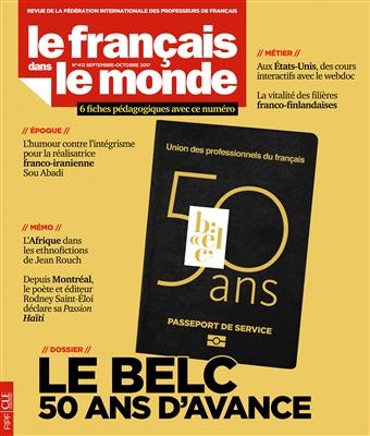 کتاب مجله فرانسوی ل فرنسیس Le Francais dans le monde - N413 - septembre - octobre 2017
