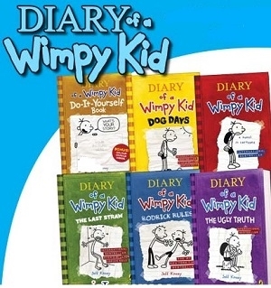 سری 6 تایی کتاب های داستان خاطرات یک بچه چلمن  Diary of A Wimpy Kid