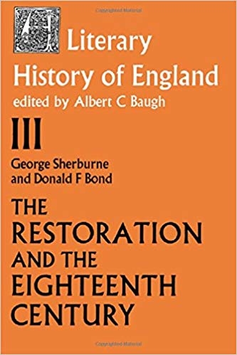 کتاب زبان د لیتراری هیستوری آف انگلند The Literary History of England: The Restoration and the Eighteenth Century, 1660-1789 v