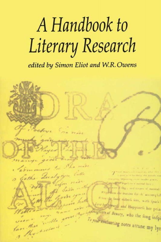 کتاب زبان ا هندبوک تو لیتراری ریسرچ  A Handbook to Literary Research