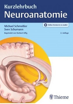کتاب پزشکی آلمانی نوروآناتومی سیاه سفید Kurzlehrbuch Neuroanatomie 2020