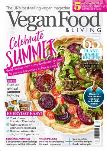 کتاب مجله انگلیسی وگن فود اند لیوینگ Vegan Food & Living - August 2022