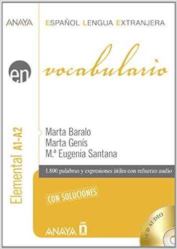 کتاب لغت اسپانیایی آنایا Vocabulario Nivel Elemental A1-A2