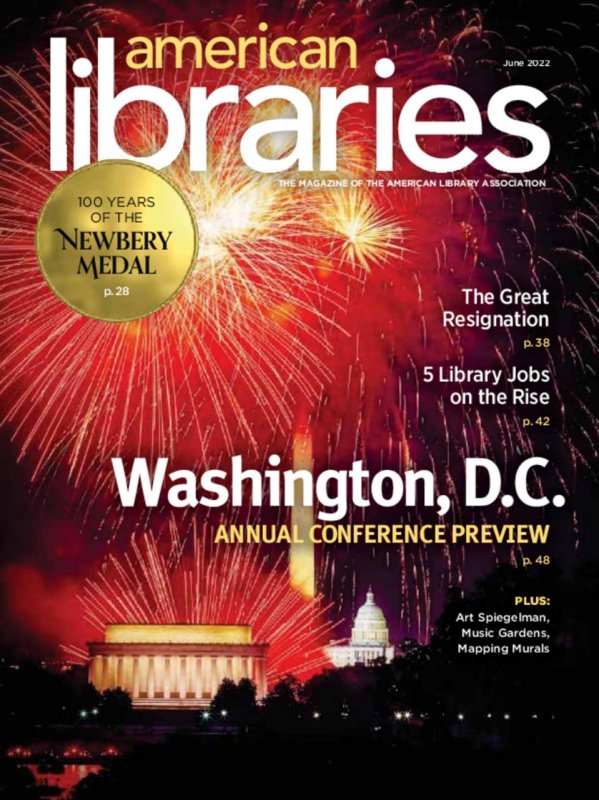 کتاب مجله انگلیسی امریکن لایبرریز  American Libraries – June 2022