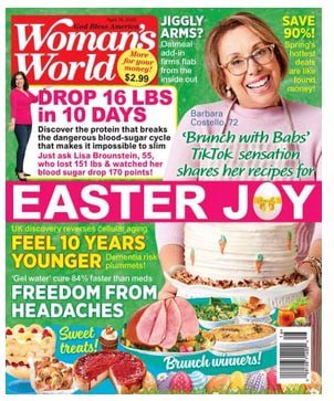 کتاب مجله انگلیسی ومنز ورد یو اس ای  Woman's World USA - April 18, 2022