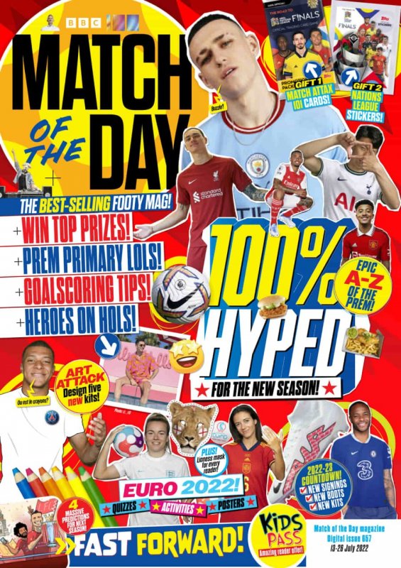 کتاب مجله انگلیسی مچ اف د دی  Match of The Day - 13 July 2022