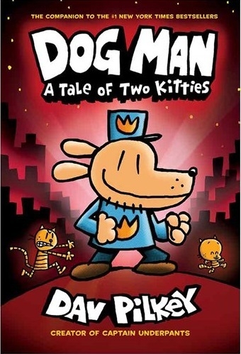 کتاب داستان انگلیسی پلیس قهرمان داستان دو بچه گربه A Tale of Two Kitties Dog Man 3