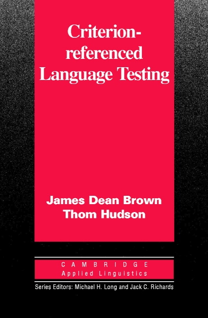 کتاب Criterion Referenced Language Testing