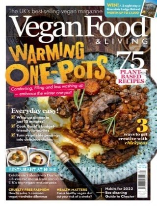 کتاب مجله انگلیسی وگن فود اند لیوینگ Vegan Food & Living - February 2022
