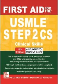 کتاب زبان فرست اید فور د یو اس ام ال ایی استپ تو  FIRST AID FOR THE USMLE STEP 2 CS Clinical Skills 2015