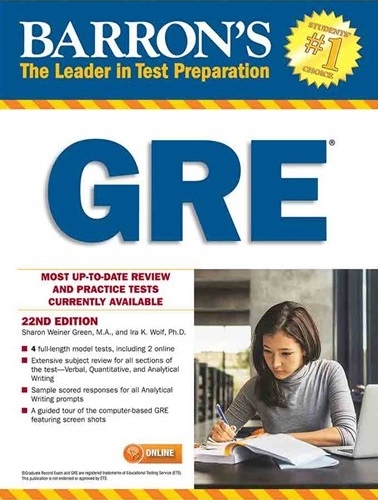 کتاب آزمون بارونز جی آر ای ویرایش بیست و دوم Barrons GRE 22nd Edition