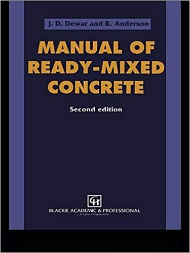 کتاب منیوال آف ردی میکسد کانکریت ویرایش دوم  Manual of Ready Mixed Concrete 2nd Edition