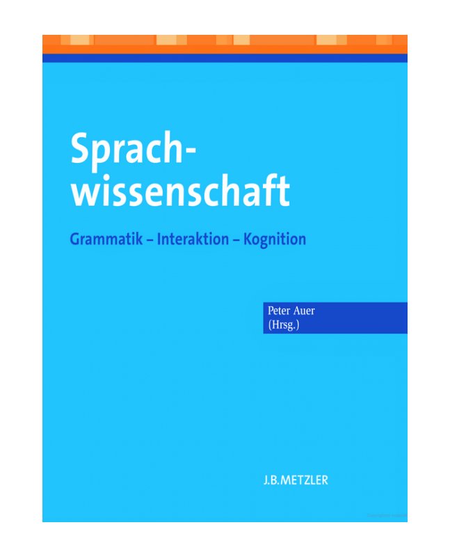 کتاب آلمانی Sprachwissenschaft Grammatik- Interaktion- Kognition